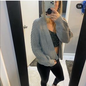 Heavy Weight cropped cardigan